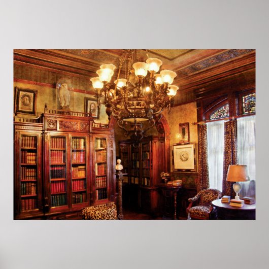 Auteur - in de bibliotheek poster (Voorkant)