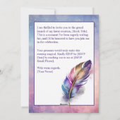 Auteur magique Lancement de livre Invitation (Dos)