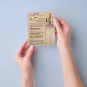 Auteur One Sheet Book Marketing Peach Flyer (Hand)