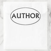 Auteur Ovale Bumpersticker Sticker (Tas)