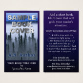 Auteur Promotion Grand livre Couverture Bleu foncé (Devant & derrière)