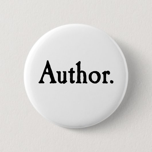 Auteur. Ronde Button 5,7 Cm (Voorkant)