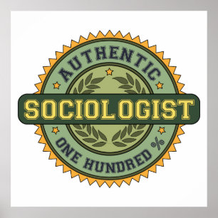 Auteur-socioloog Poster