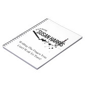 Auteur Susan Harris Carnet (Côté gauche)