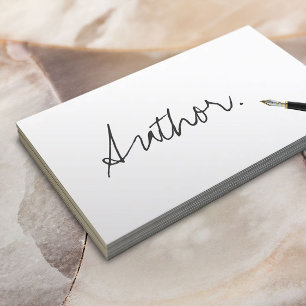 Auteur Writer Free Handwriting Script Visitekaartje
