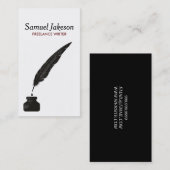 AUTEURS ET ÉCRIVAINS Carte de visite (Devant / Derrière)