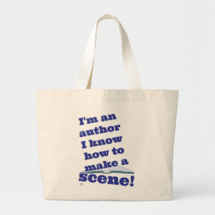 Auteurs kunnen een scène epische roman Logo maken Grote Tote Bag
