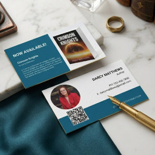 Auteurs Promotie Boek Marketing Foto Visitekaartje