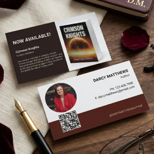 Auteurs Promotionele Boek Marketing Foto Visitekaartje