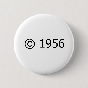 Auteursrecht 1956 ronde button 5,7 cm