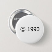 Auteursrecht 1990 ronde button 5,7 cm (Voorkant /achterkant)