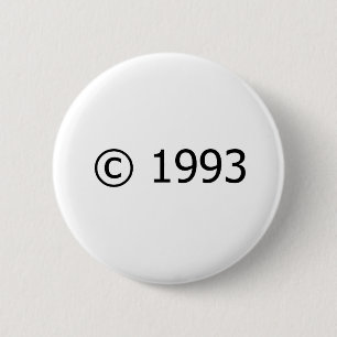 Auteursrecht 1993 ronde button 5,7 cm