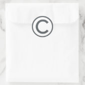 Auteursrecht Ronde Sticker (Tas)