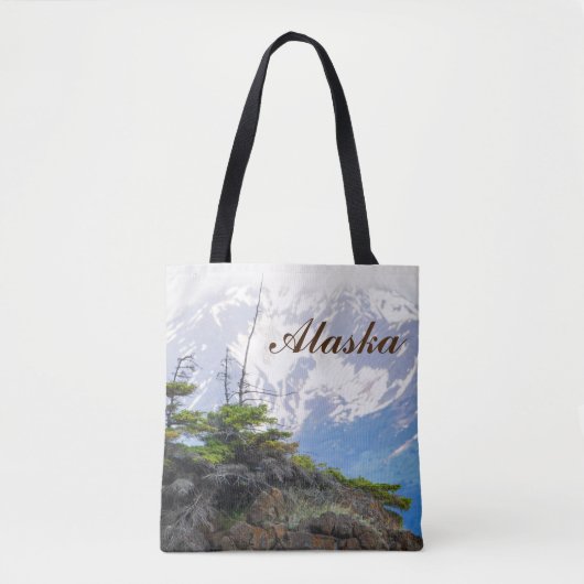 Authentic Alaska Gift Items - Alaska Mountains Draagtas (Voorkant)