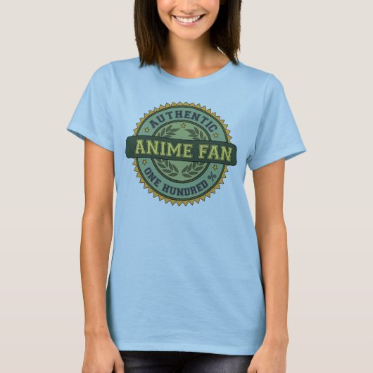 Authentic Anime Fan T-shirt (Voorkant)