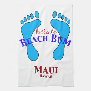Authentic Beach Bum Maui Hawaii Theedoek