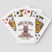 Authentic bouwt voor snelheid pokerkaarten (Achterkant)