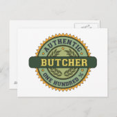 Authentic Butcher Briefkaart (Voorkant / Achterkant)