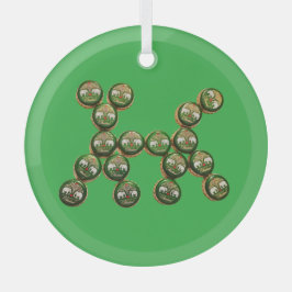 ​🐶 Authentic Chang Beer Cap Dog Glas Ornament