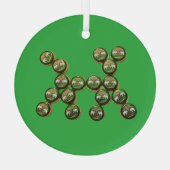 ​🐶 Authentic Chang Beer Cap Dog Glas Ornament (Achterkant)