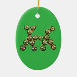 ​🐶 Authentic Chang Beer Cap Dog Keramisch Ornament