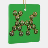 ​🐶 Authentic Chang Beer Cap Dog Keramisch Ornament (Rechts)