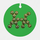 ​🐶 Authentic Chang Beer Cap Dog Metalen Ornament (Voorkant)