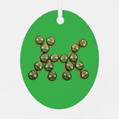 🐶 Authentic Chang Beer Cap Dog Metalen Ornament (Achterkant)