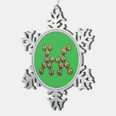 🐶 Authentic Chang Beer Cap Dog Tin Sneeuwvlok Ornament (Rechts)