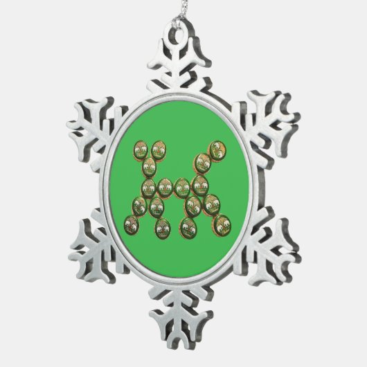 ​🐶 Authentic Chang Beer Cap Dog Tin Sneeuwvlok Ornament (Rechts)