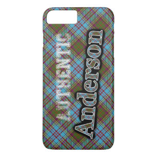 Authentic Clan Anderson Scottish Tartan Design iPhone 8 Plus / 7 Plus Hoesje