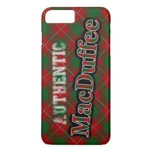 Authentic Clan MacDuffee Scottish Tartan Design iPhone 8 Plus / 7 Plus Hoesje