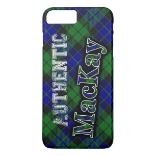 Authentic Clan MacKay Scottish Tartan Design iPhone 8 Plus / 7 Plus Hoesje