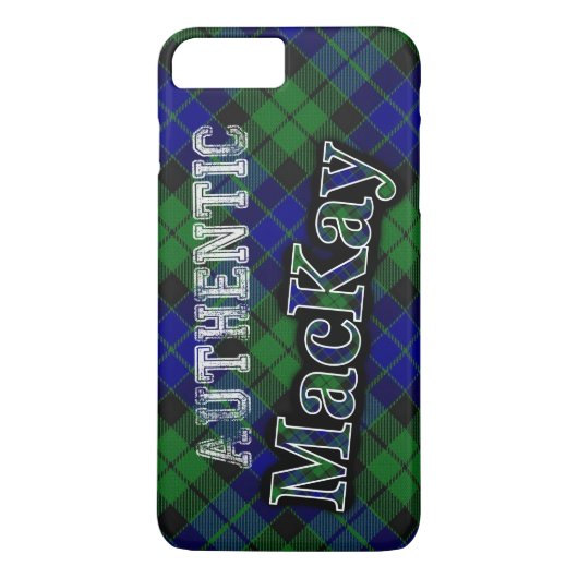 Authentic Clan MacKay Scottish Tartan Design Case-Mate iPhone Case (Achterkant)