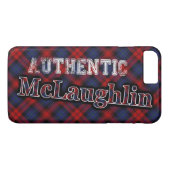 Authentic Clan McLaughlin Scottish Tartan Design Case-Mate iPhone Case (Achterkant (Horizontaal))