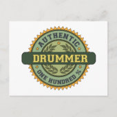 Authentic Drummer Briefkaart (Voorkant)