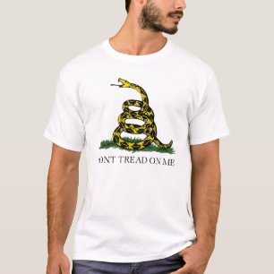 Authentic Gadsden kan niet op me laken T-shirt