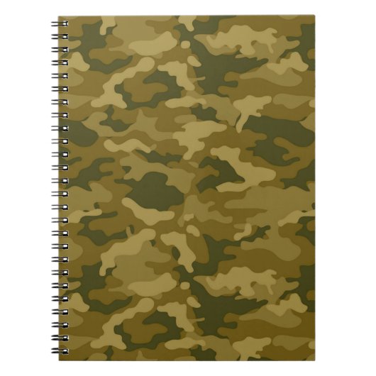 Authentic Green Army Militaire Camo Camouflage Notitieboek (Voorkant)