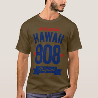 Authentic Hawaii 808 Area Code T-shirt
