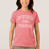 AUTHENTIC HILLBILLY™ 2024 Little’uns Tri-Blend Shirt (Voorkant)