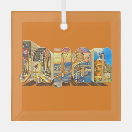 Authentic Japan Retro  Style Glas Ornament (Voorkant)