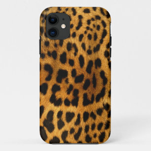 Authentic Leopard Fur Texture iPhone 11 Hoesje