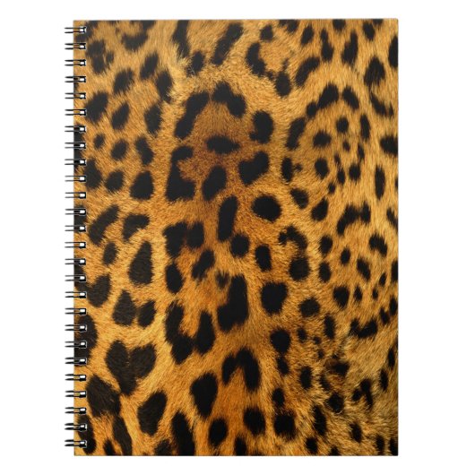 Authentic Leopard Fur Texture Notebook Notitieboek (Voorkant)