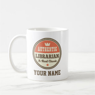 Authentic Librarian Funny Personalized Koffiemok
