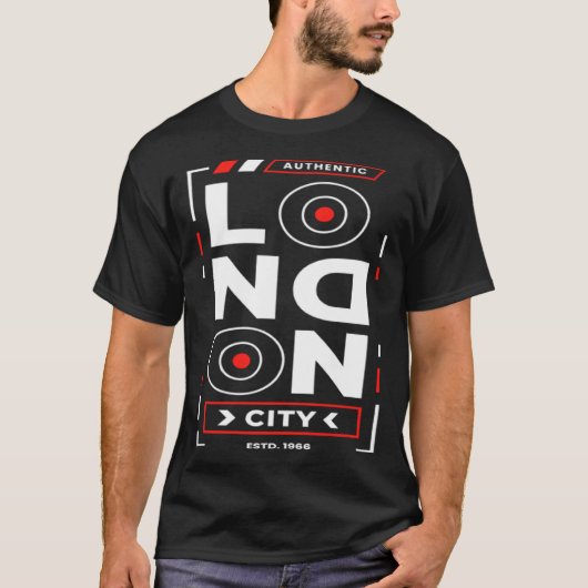 Authentic London City Est 1966 T-shirt (Voorkant)
