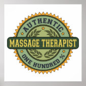 Authentic Massage Therapist Poster (Voorkant)