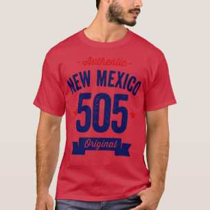 Authentic New Mexico 505 Area Code T-shirt