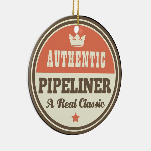 Authentic Pipeliner  Gift Idea Keramisch Ornament (Rechts)