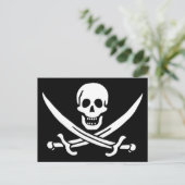 Authentic Pirate Flag van Jack Rackam Briefkaart (Staand voorkant)