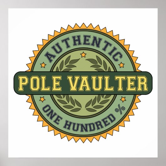 Authentic Pole Vaulter Poster (Voorkant)